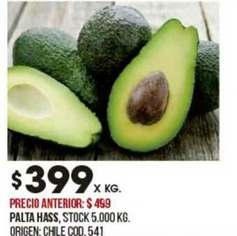 Coto Palta Hass oferta