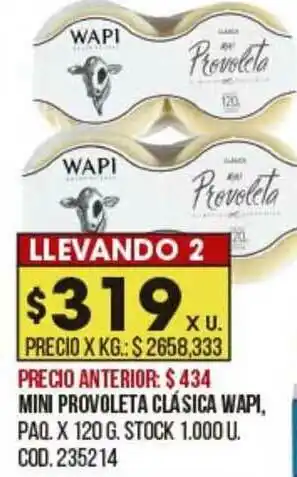 Coto Mini Provoleta Clásica Wapi oferta