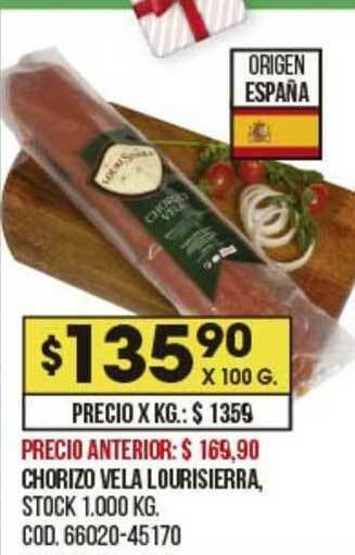 Coto Chorizo Vela Lourisierra oferta