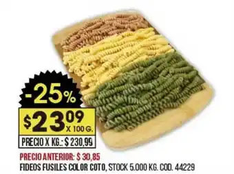 Coto Fideos Fusiles Color Coto oferta