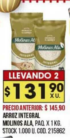 Coto Arroz Integral Molinos Ala oferta