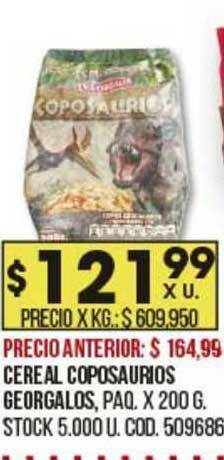 Coto Cereal Coposaurios Georgalos oferta