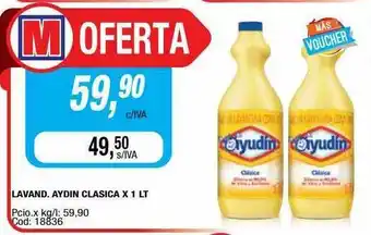 Maxiconsumo Lavand. Aydin Clasica oferta