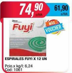 Maxiconsumo Espirales Fuyi oferta