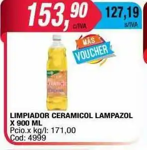 Maxiconsumo Limpiador Ceramicol Lampazol oferta