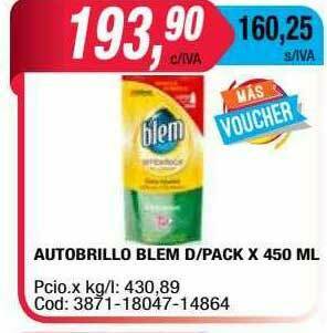 Maxiconsumo Autobrillo Blem D Pack oferta