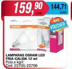 Maxiconsumo Lamparas Osram Led Fria-calida 12 Wt oferta