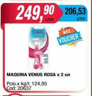 Maxiconsumo Maquina Venus Rosa oferta