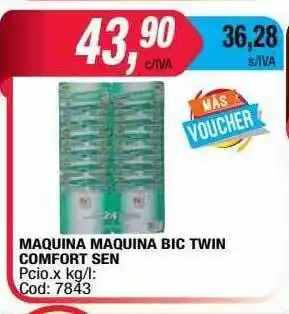 Maxiconsumo Maquina Maquina Bic Twin Comfort Sen oferta