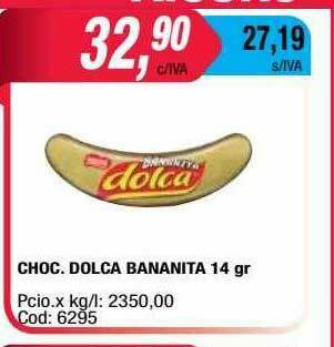Maxiconsumo Choc. Dolca Bananita oferta