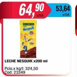 Maxiconsumo Leche Nesquik oferta