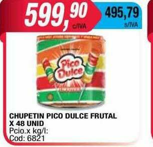 Maxiconsumo Chupetin Pico Dulce Frutal oferta