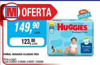 Maxiconsumo Pañal Huggies Classic Reg oferta