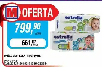 Maxiconsumo Pañal Estrella Hiperpack oferta