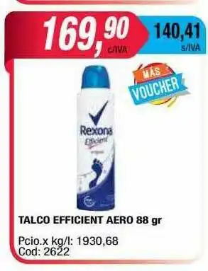 Maxiconsumo Talco Efficent Aero oferta