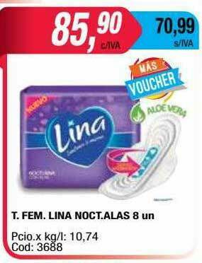 Maxiconsumo T. Fem. Lina Noct. Alas oferta