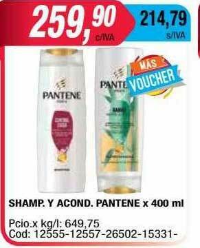 Maxiconsumo Shamp. Y Acond. Pantene oferta