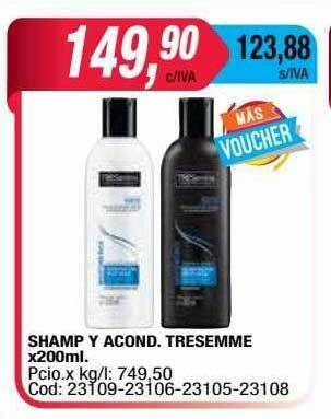 Maxiconsumo Shamp Y Acond. Tresemme oferta