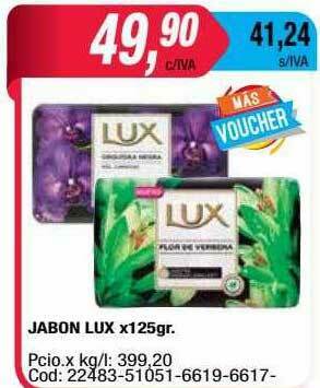 Maxiconsumo Jabon Lux oferta