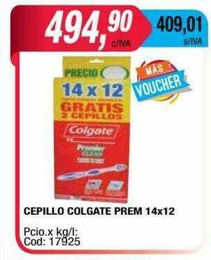 Maxiconsumo Cepillo Colgate Prem 14x12 oferta
