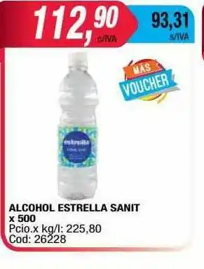Maxiconsumo Alcohol Estrella Sanit oferta