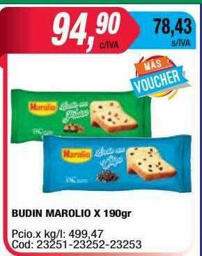 Maxiconsumo Budin Marolio oferta