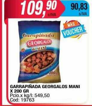 Maxiconsumo Garrapiñada Georgalos Mani oferta