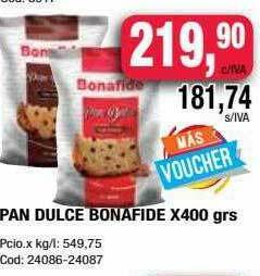 Maxiconsumo Pan Dulce Bonafide oferta