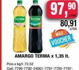 Maxiconsumo Amargo Terma oferta