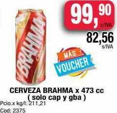 Maxiconsumo Cerveza Brahma oferta