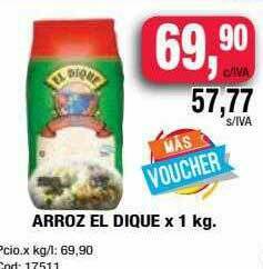 Maxiconsumo Arroz El Dique oferta
