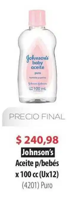 Parodi Johnson's Aceite P Bebés Puro oferta