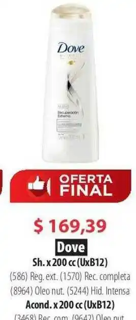 Parodi Dove Sh. Acond. oferta