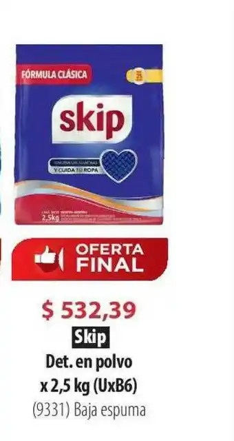 Parodi Skip Det. En Polvo oferta