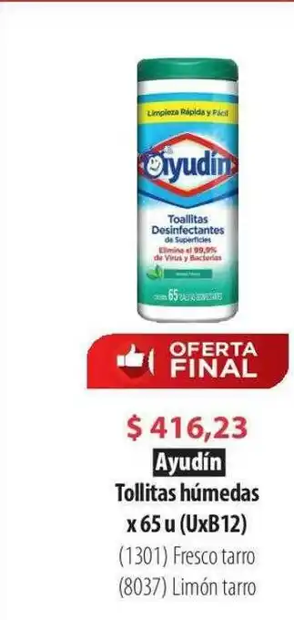Parodi Ayudin Tollitas Húmedas oferta