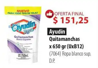 Parodi Ayudin Quitamanchas Ropa Blanco Sup. Dp oferta