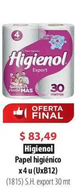 Parodi Higienol Papel Higiénico S.h. Export oferta