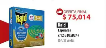 Parodi Raid Espirales Verdes oferta