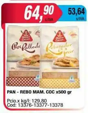 Maxiconsumo Pan - Rebo Mam. Coc oferta
