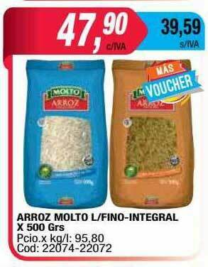 Maxiconsumo Arroz Molto L Fino-integral oferta