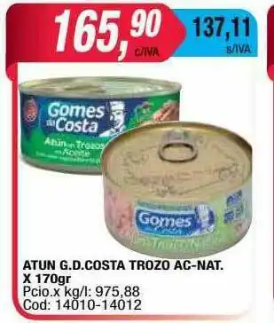 Maxiconsumo Atun G.d.costa Trozo Ac-nat oferta