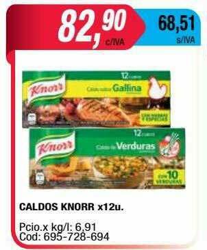 Maxiconsumo Caldos Knorr oferta