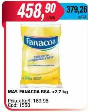 Maxiconsumo May. Fanacoa Bsa oferta
