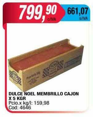 Maxiconsumo Dulce Noel Membrillo Cajon oferta