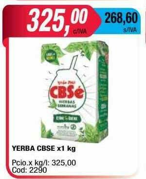 Maxiconsumo Yerba Cbse oferta