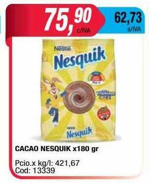 Maxiconsumo Cacao Nesquik oferta