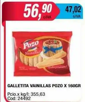 Maxiconsumo Galletita Vainillas Pozo oferta