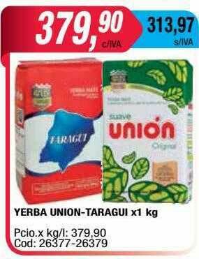 Maxiconsumo Yerba Union-taragui oferta