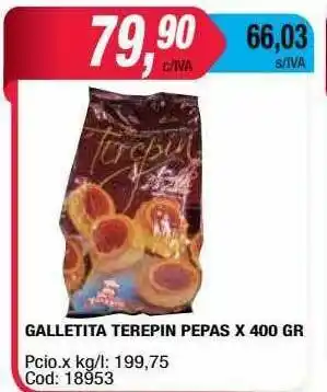 Maxiconsumo Galletita Terepin Pepas oferta