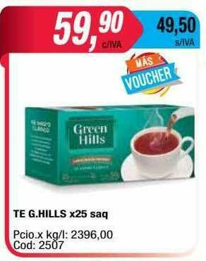 Maxiconsumo Te G. Hills oferta